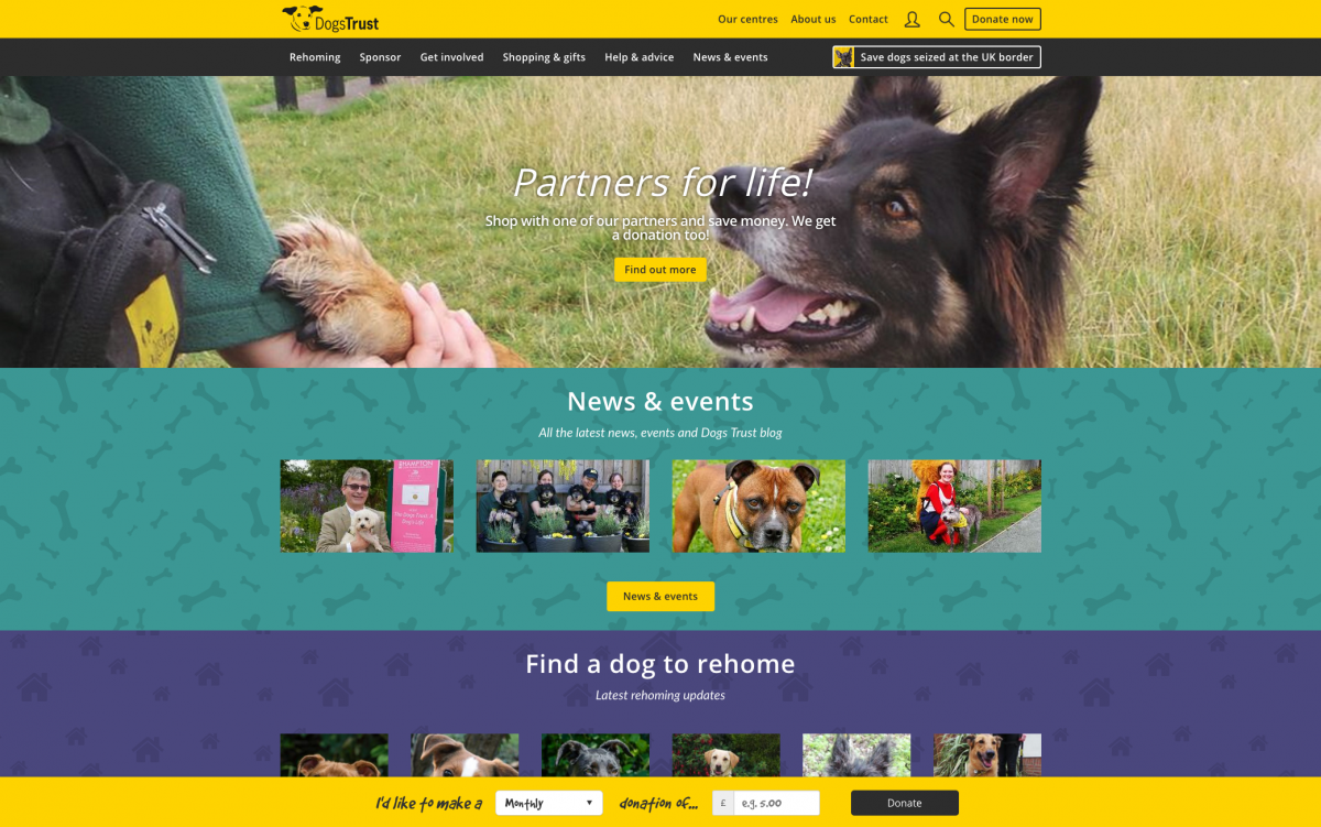 Dogs Trust Homepage