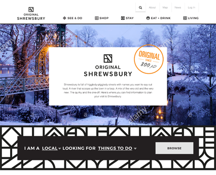 Original Shrewsbury Website Homepage