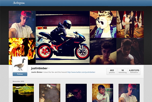 Justin Bieber Instagram