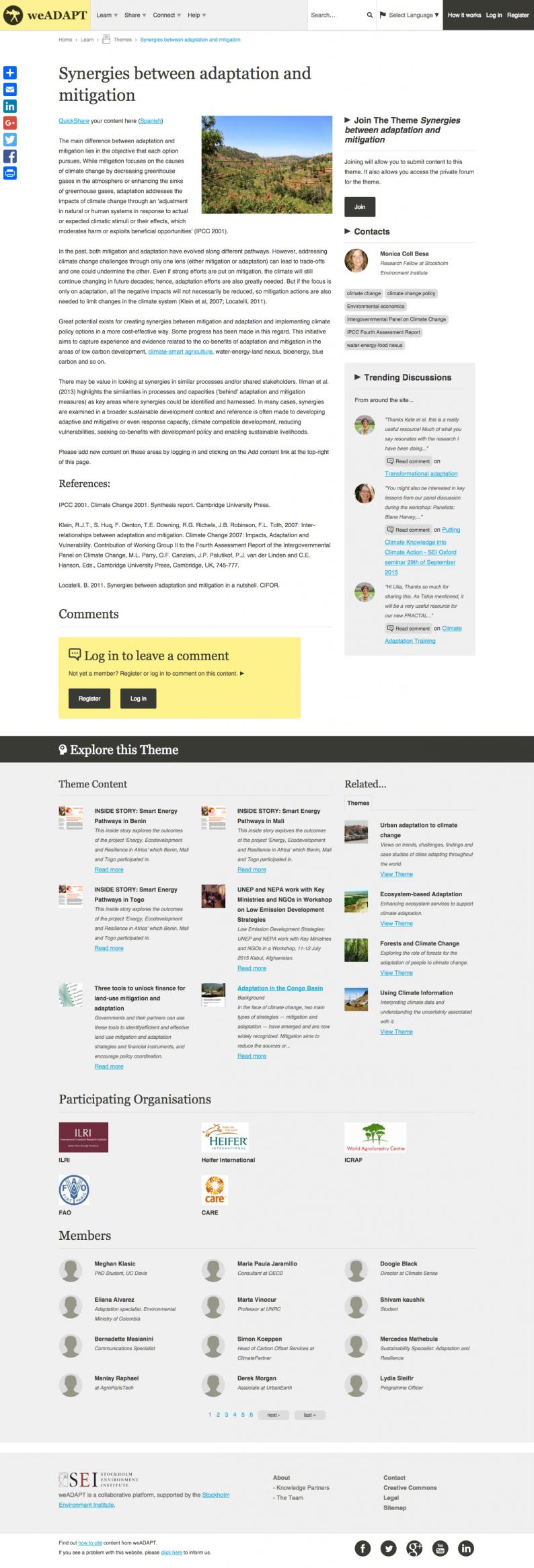 weADAPT Desktop Website Design