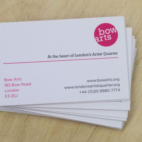 Bow Arts Business Card Design
