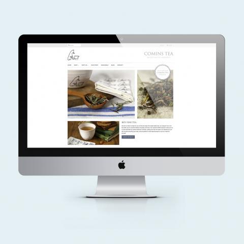 Comins Tea House Website Design