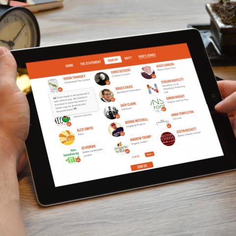 Business Against TTIP Campaign Microsite Design