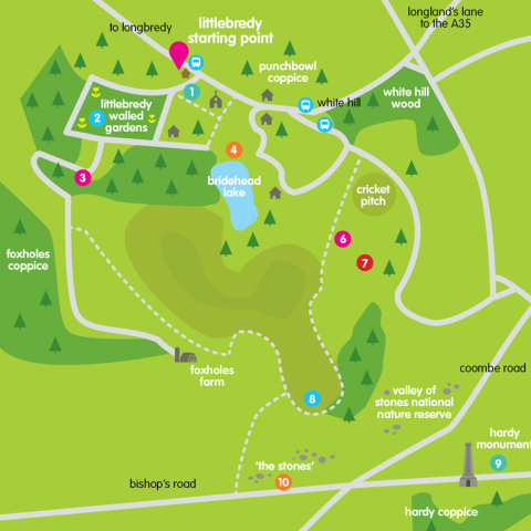 Inside Out Dorset Festival Map Design