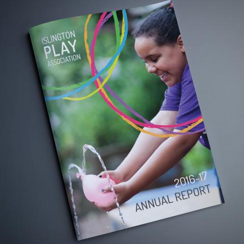 Annual report design for young people's charity