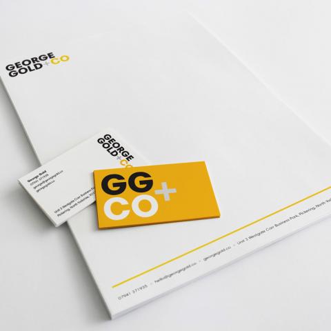 Stationery design using new branding for furniture company