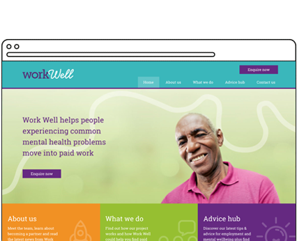 Work Well Mental Health Branding and Website